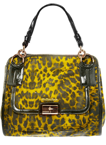 Yellow leopard shopper bag