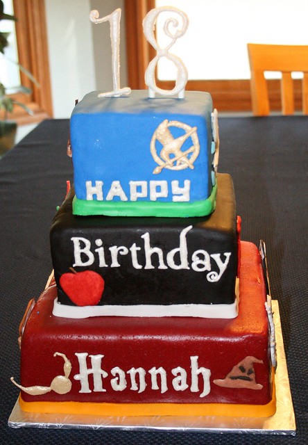 Book Cake - 18th Birthday - front