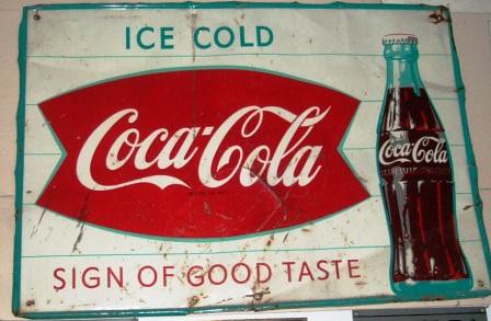 1950's era vintage Coca Cola sign. by Eddie from Chicago