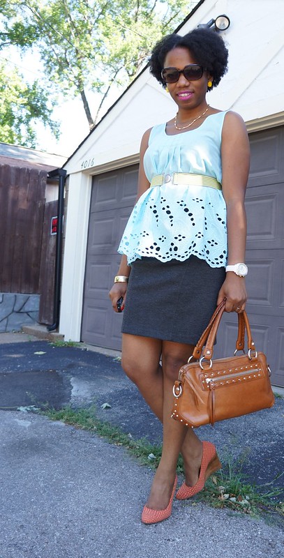 Spring update to grey pencil skirt 5