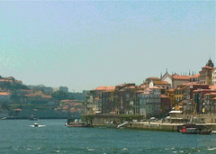 Porto seen from Boat Ride (Posterized) by randubnick