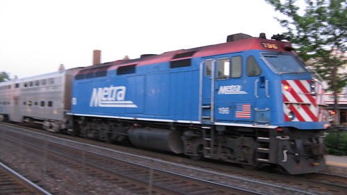 Eastbound Metra evening local commuter train.  La Grange Illinois. May 2012. by Eddie from Chicago