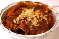 enchiladas in guajillo sauce @ downtown bakery