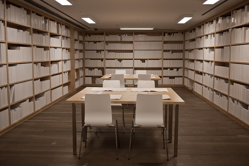 The white library at Mona