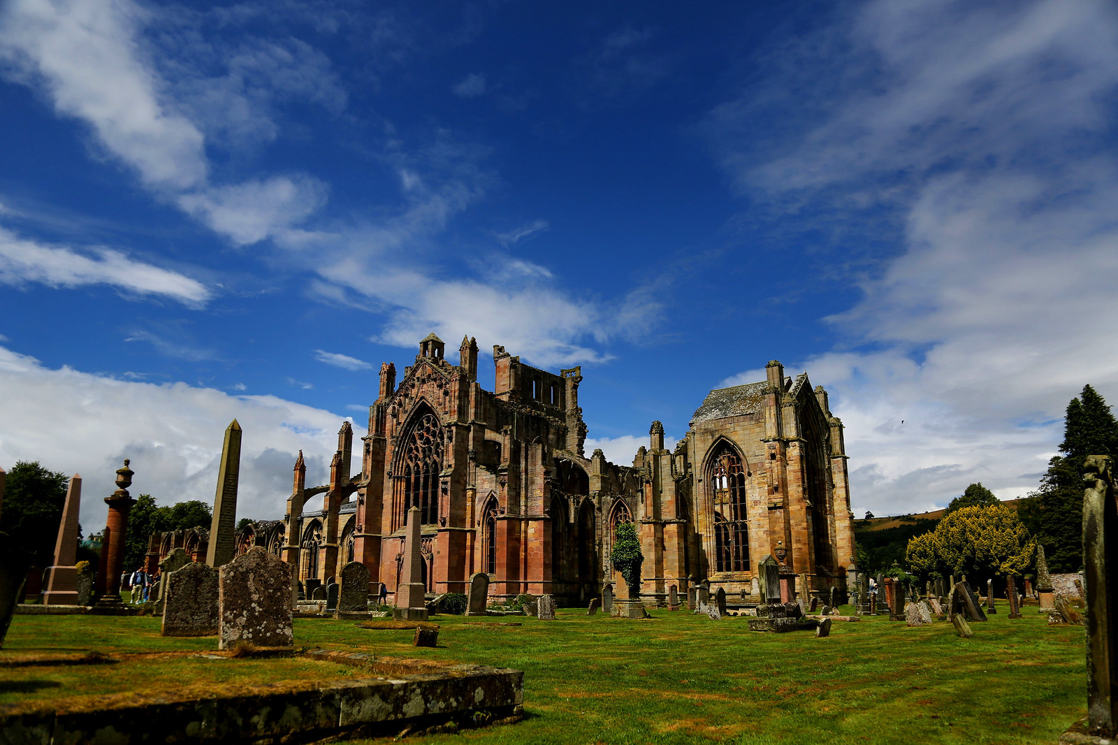 Melrose Abbey, Scotland. Credit Edwinrijkaart