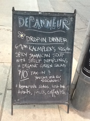 The Vegan Drop-in Dinner at the Depanneur