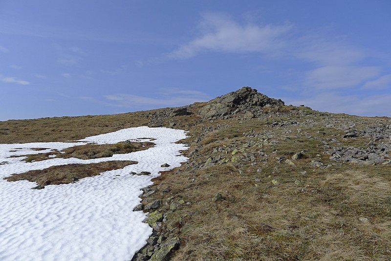 Snowpatch from Mullach Clach a' Bhlair