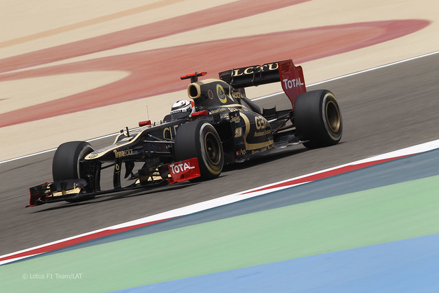 Kimi Raikkonen Lotus E20 F1 Bahrain 2012