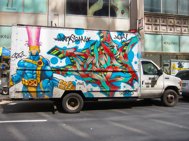 Cyclops Graffiti Truck in NYC
