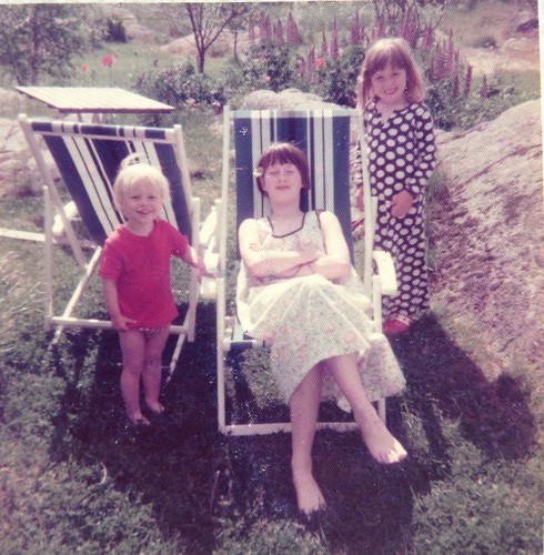 Matti, Anna och jag i Öregrund 14 juni 1975