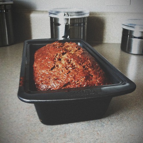 My first time making banana bread. Just call me Betty Crocker lol #vscocam