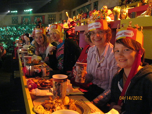 Medieval Times - Part of the crew, minus grandpa, J and me