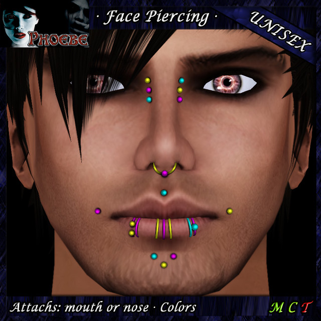 *P* Unisex Face Piercing ~ Serie K4 ~ Colors