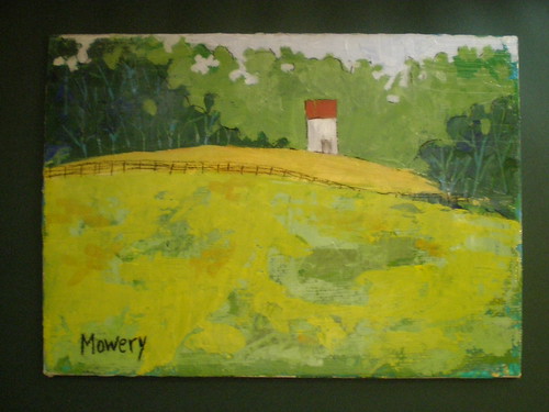 Pasture, acrylic, Barbara Mowery 2012