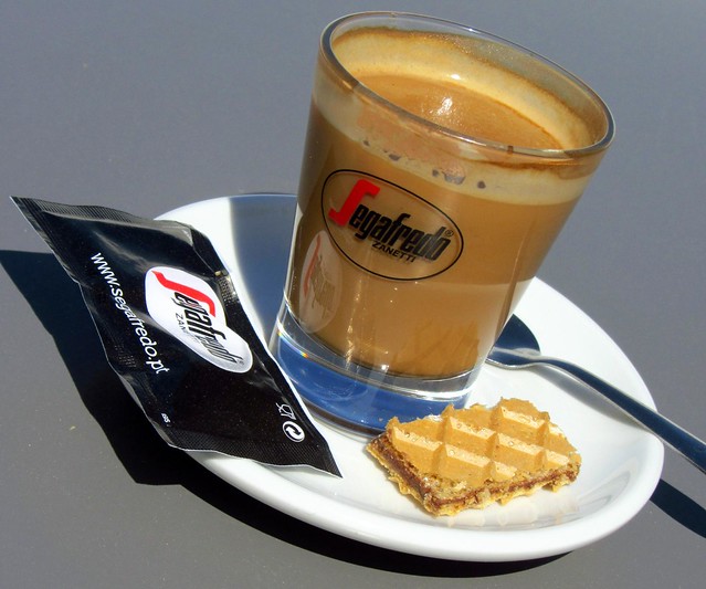 Cafe latte, Coimbra University, Coimbra, Portugal