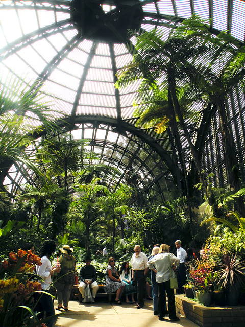 The Crowds Inside the Botanical Building