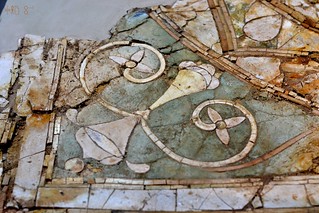 Decorative glass paste from Kenchreae, Isthmia Museum, July 2011