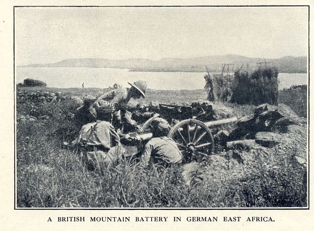 14. Indian Army Mountain Battery gunners in German East Africa