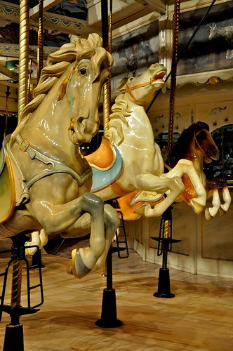 Carousel Horses 2 PTC 18 Syracuse NY