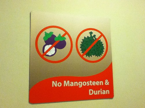 No Mangosteen & Durian at Tune Hotels