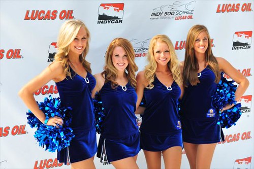 Colts cheerleaders at the Indy 500 soiree by indianapolismotorspeedway.com