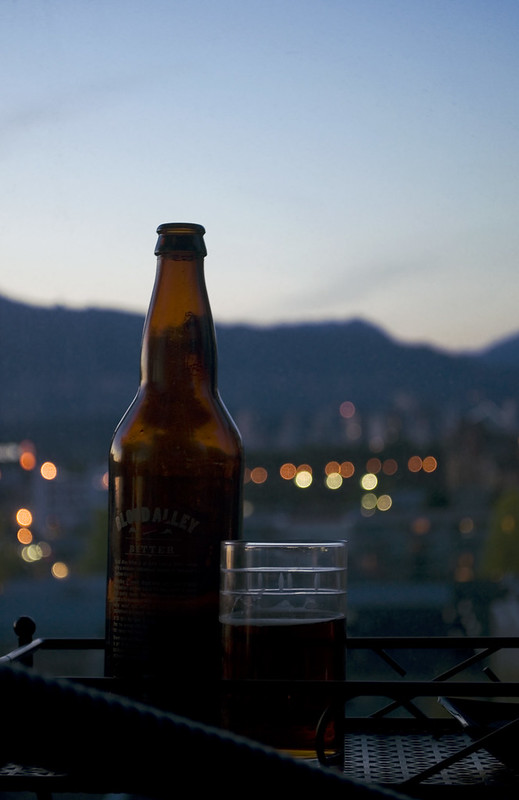 twilight balcony beer