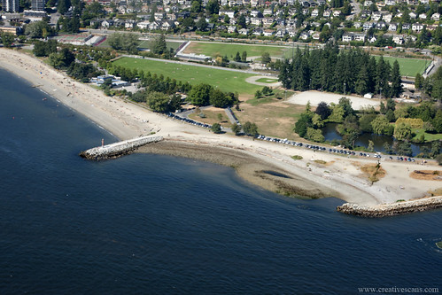 Ambleside Park from the air.