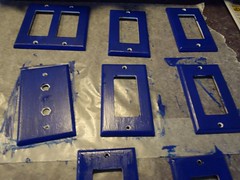 Blue Switch Plates