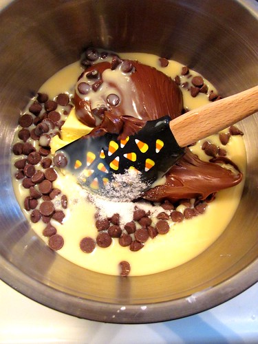 Nutella Fudge with Almonds and Fleur de Sel