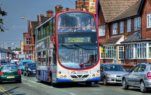 7 Bus in Witton, Birmingham, UK.