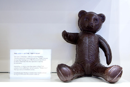 A molded chocolate Teddy Bear
