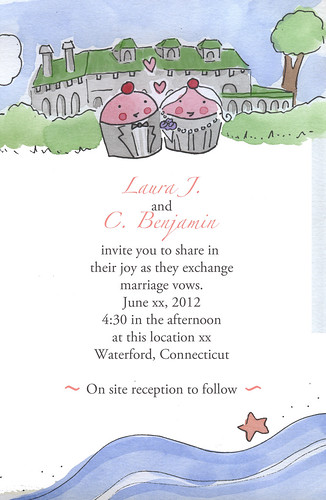 Custom wedding invite