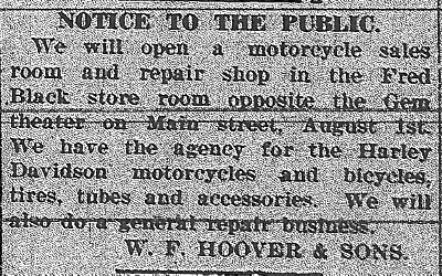 Hoover notice, News, 7-31-1919