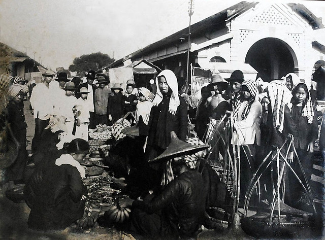 Saigon vers 1930 - Marché de Go Vap