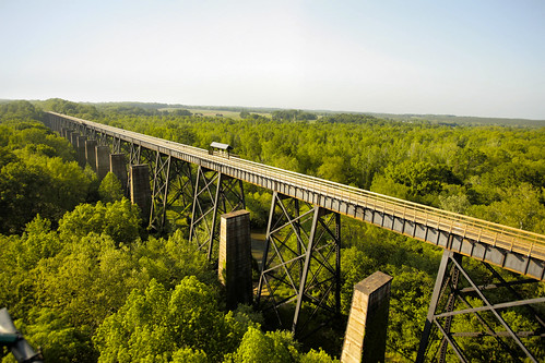 High Bridge in all its glory today; enjoyed by numerous hikers, bikers, horsebackriders