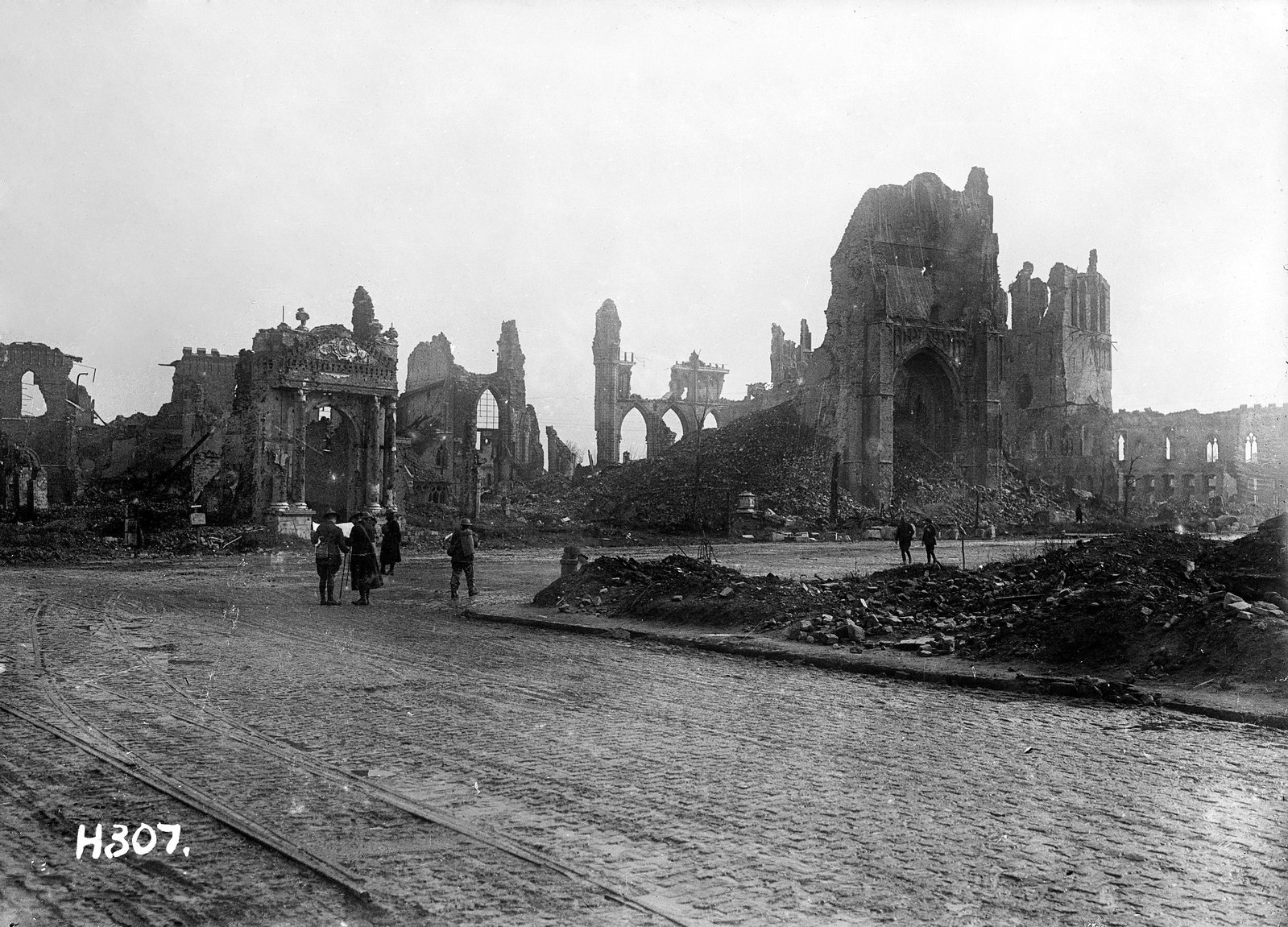 The ruins of Ypres, Belgium