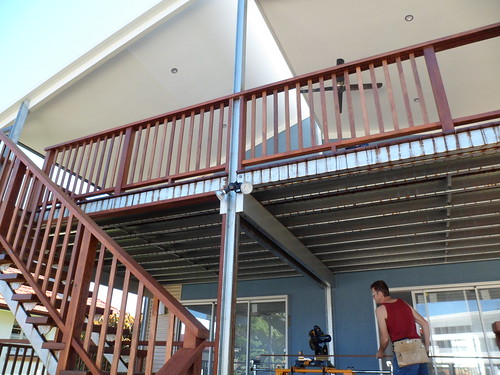 deck railings in progress