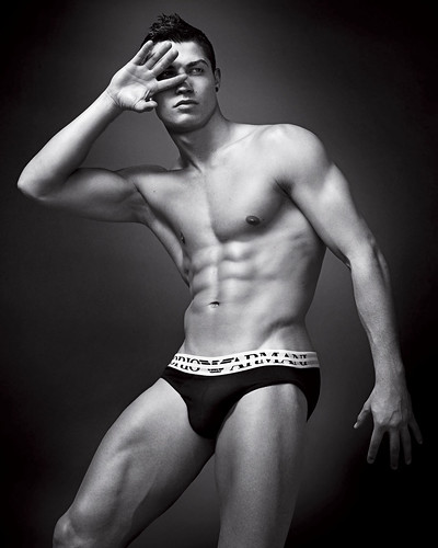 Cristiano Ronaldo naked in Emporio Armani underwear campaign by Enrique_L.