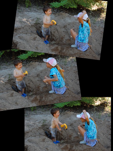 Carson and R in the dirt