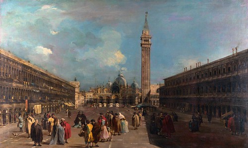 Francesco Guardi - Venice: Piazza San Marco [c.1760] by Gandalf's Gallery
