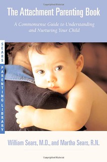 cover of the attachment parenting book, showing a white baby looking out at the camera