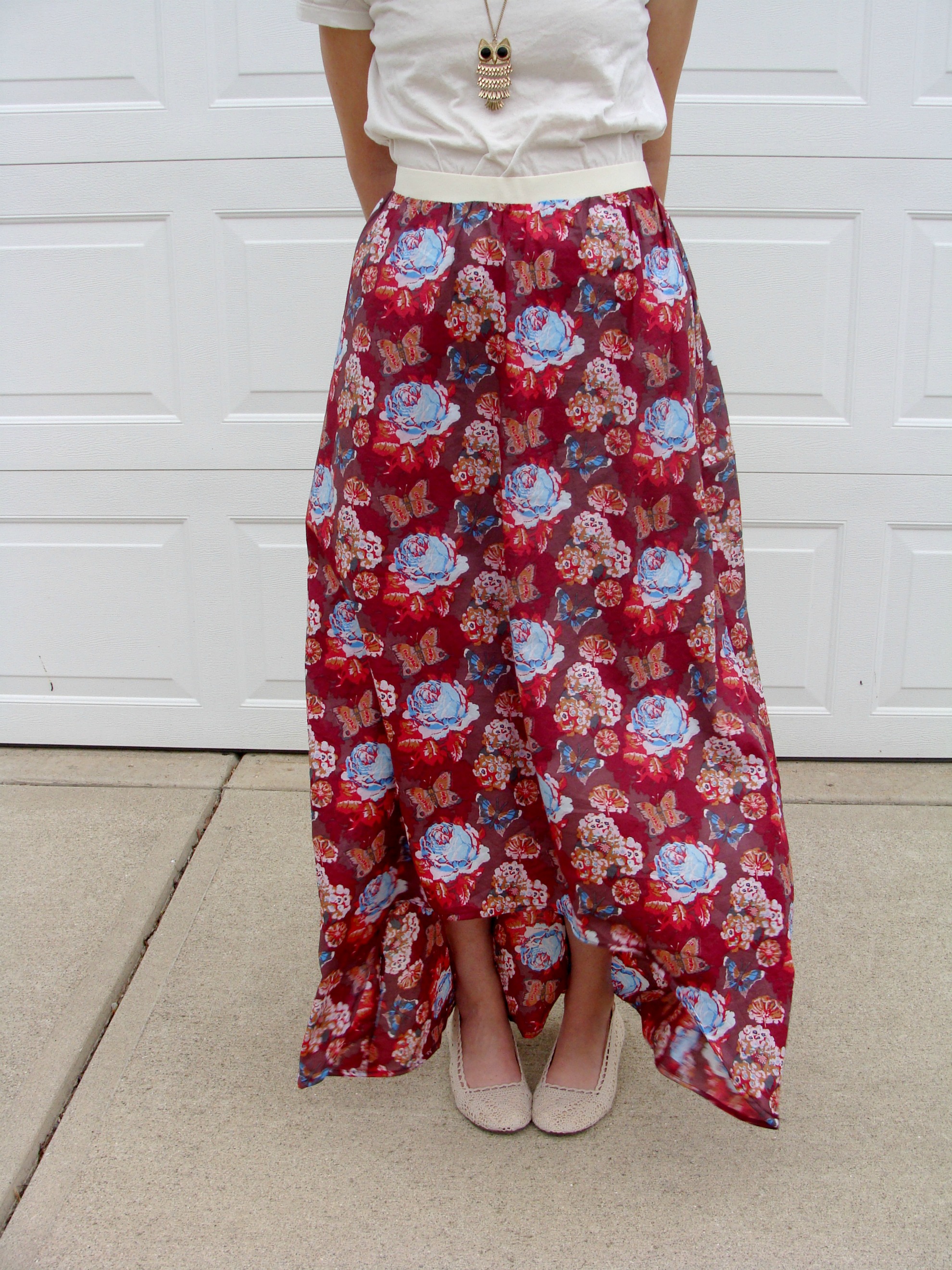 DIY: Hi-Low Maxi Skirt Tutorial
