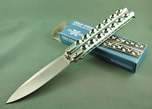 Cold Steel Paradox Butterfly-Style (Two Handed Opener) 4-1/2" Blade, Aluminum Handles