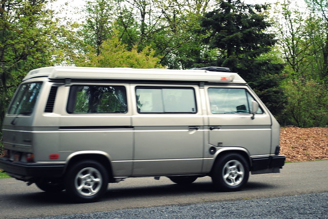A very "Portland" vehicle in a very "Portland" park - Inside Washington Park - Portland, Oregon