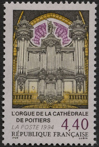 L'orgue de la cathédrale de Poitiers.