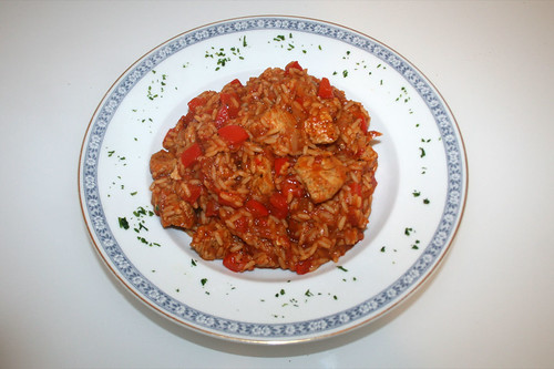 31 - Serbisches Reisfleisch / Rice with meat & paprika - Serviert