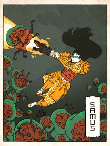 Ukiyo Nintendo Illustrations by Jed Henry