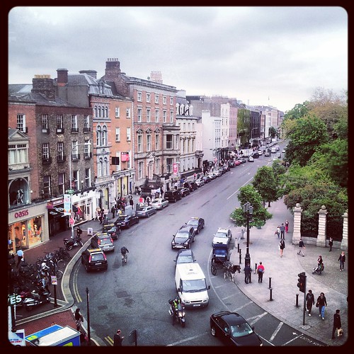 view from top of St. Stephen's Green shopping center