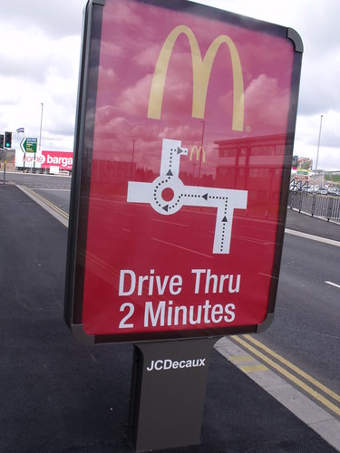 Longbridge Town Centre - Longbridge Lane, Longbridge - McDonald's Drive Thru 2 minutes - billboard
