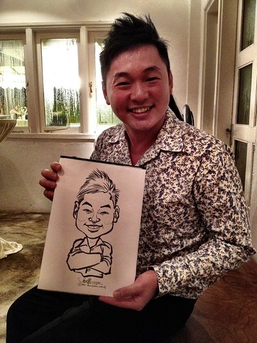 Caricature live sketching for Diageo Singapore Pte Ltd - 17